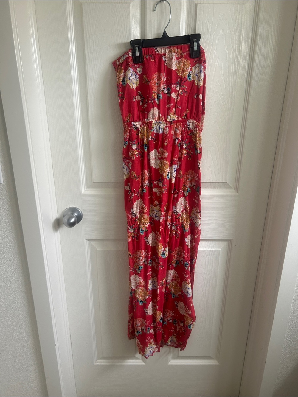 O'Neill Pink Floral Strapless Dress